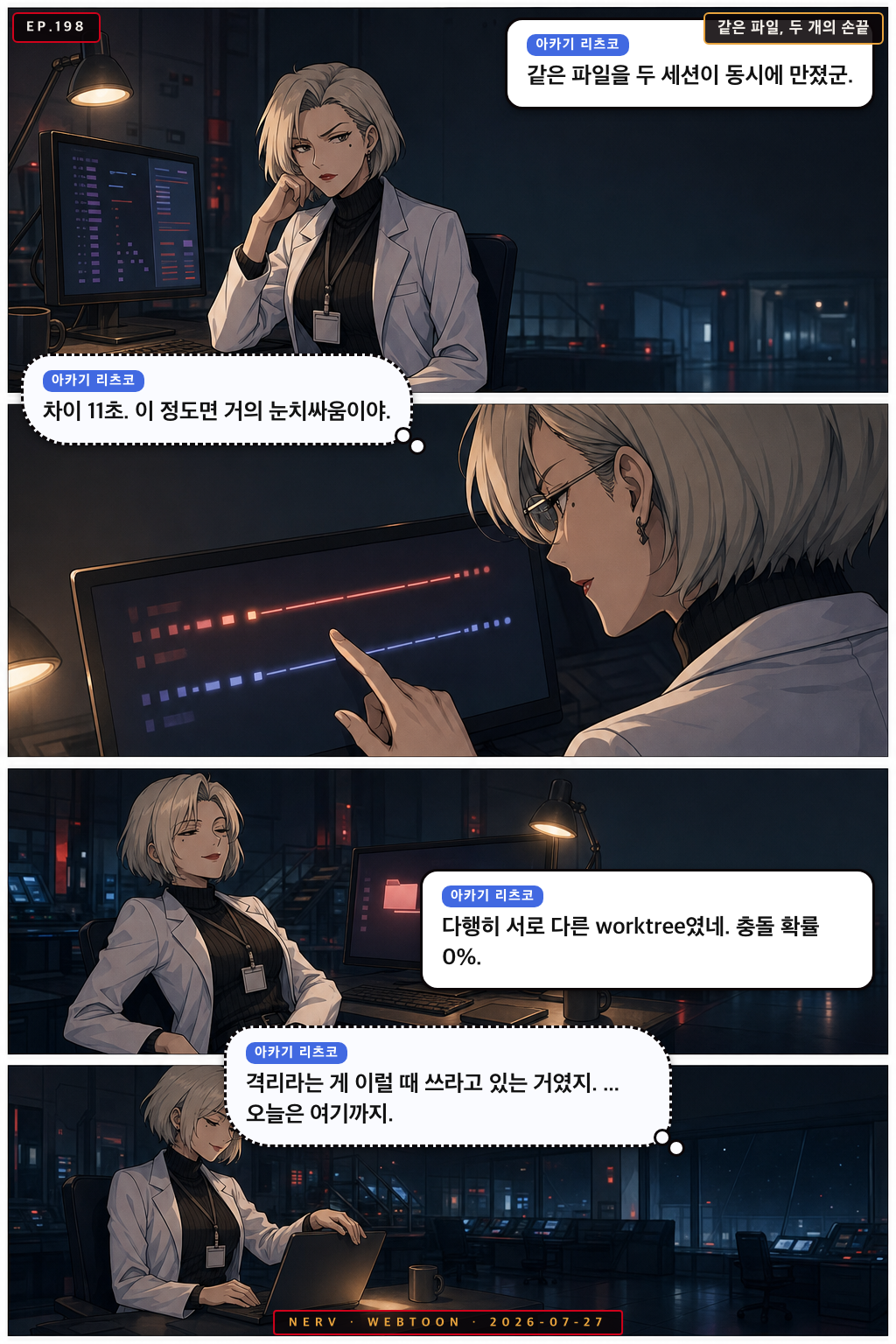 Ep.198 같은 파일, 두 개의 손끝