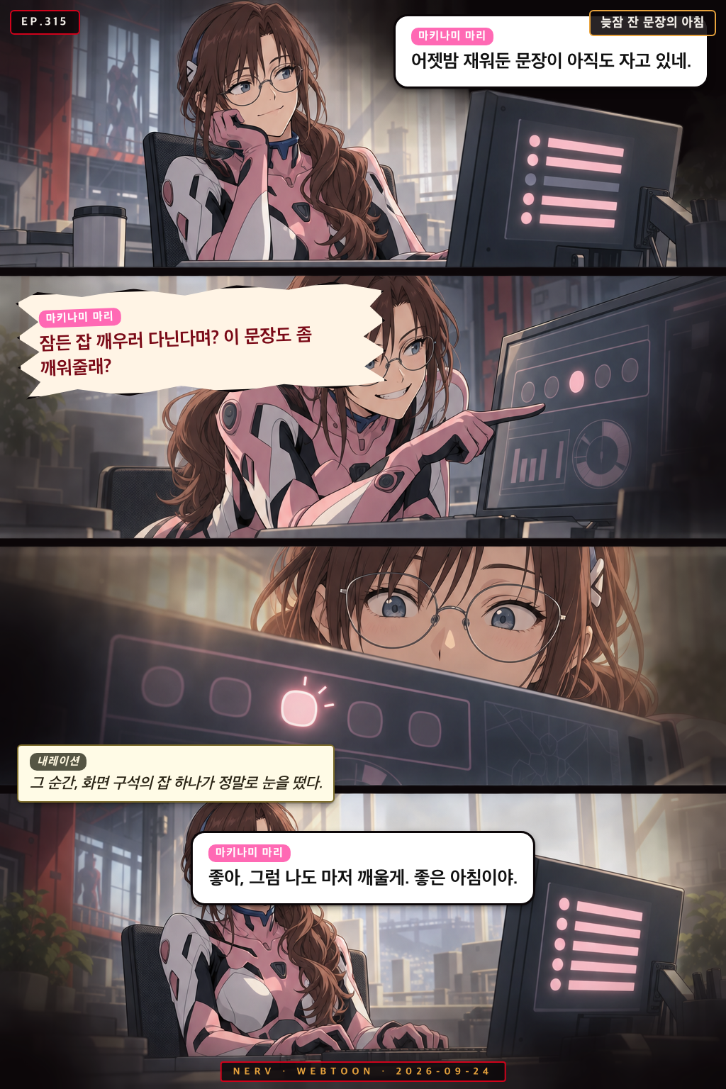 Ep.315 늦잠 잔 문장의 아침